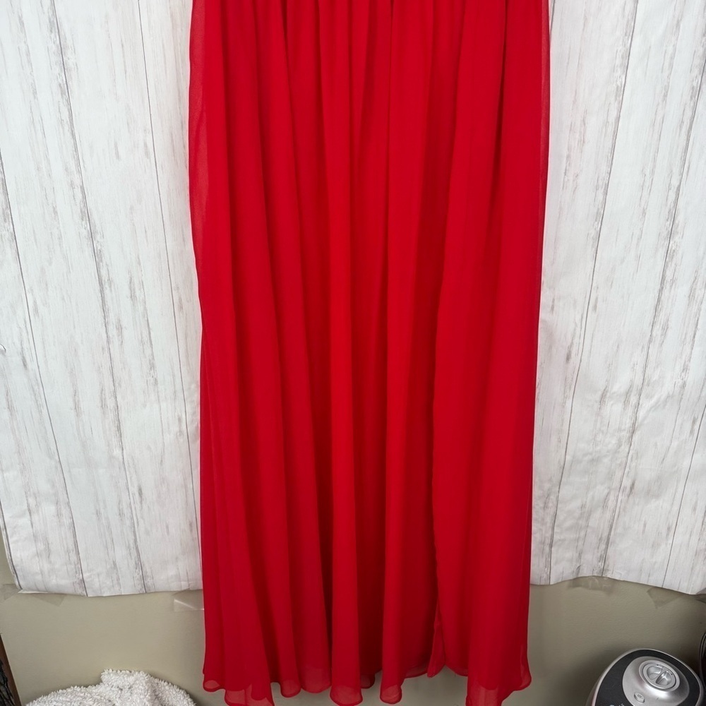Fame and Partners x Free People Elegant Red Maxi Dress US 12 - Picture 3 of 8